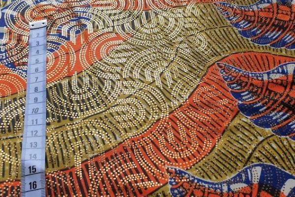 ORANGE SHELL Osikani Stoff